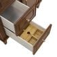 James Martin Vanities Lorelai 36" Single Vanity in Mid-Century Walnut with 3 CM White Zeus Quartz Top, , large