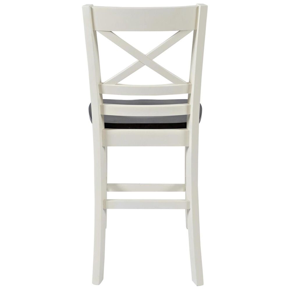 Waltham Asbury Park Counter Height Stool in White and Autumn, , large
