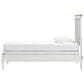 Ashley Linnocreek Twin Panel Bed in White and Warm Brown, , large