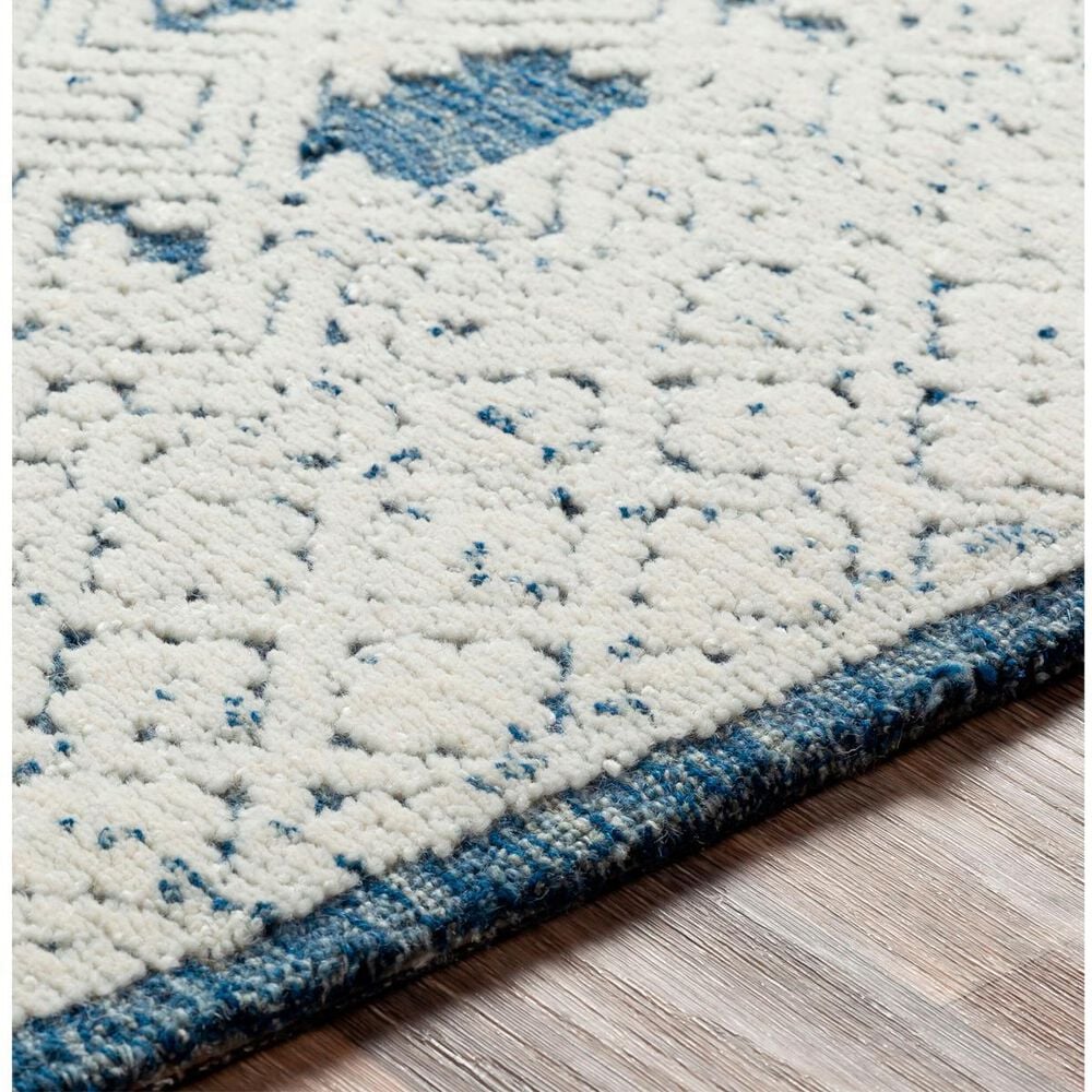 Surya Louvre Dark Blue, Cream and Pale Blue 9&#39; x 12&#39; Area Rug, , large