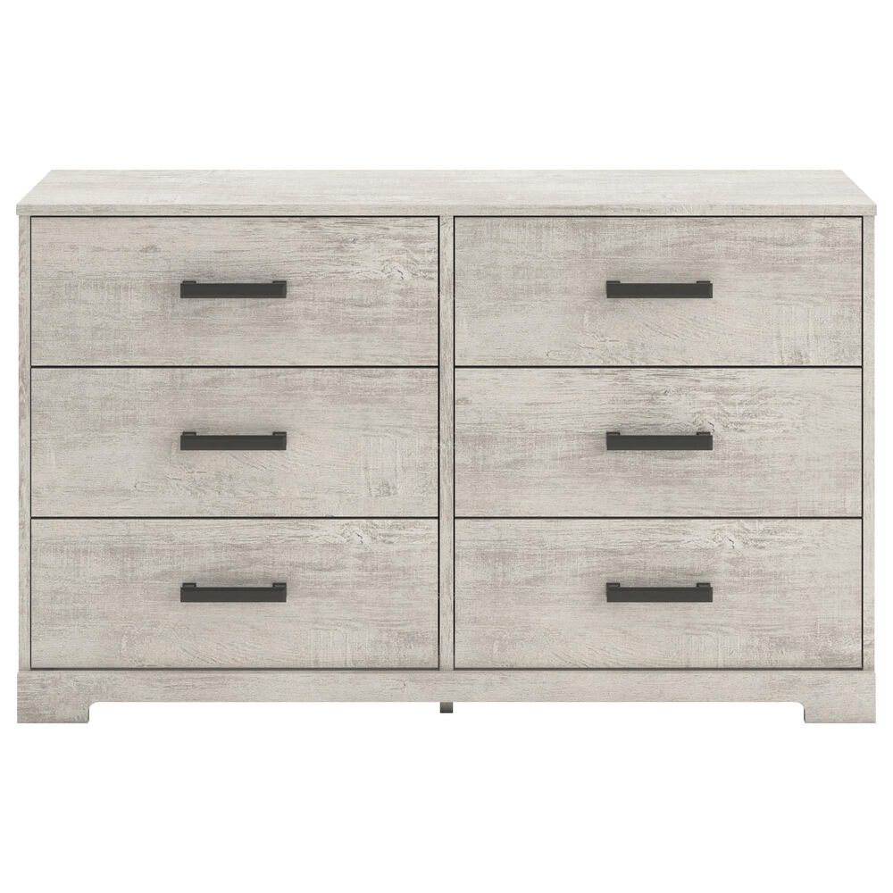 Ashley Shawburn 6-Drawer Dresser in Light Gray, , large