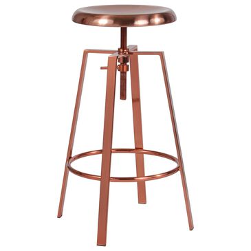 Flash Furniture Toledo Swivel Adjustable Barstool in Pink, , large
