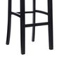 Linon Home Decor Monaco Bar Stool with Dove Gray Cushion in Black, , large