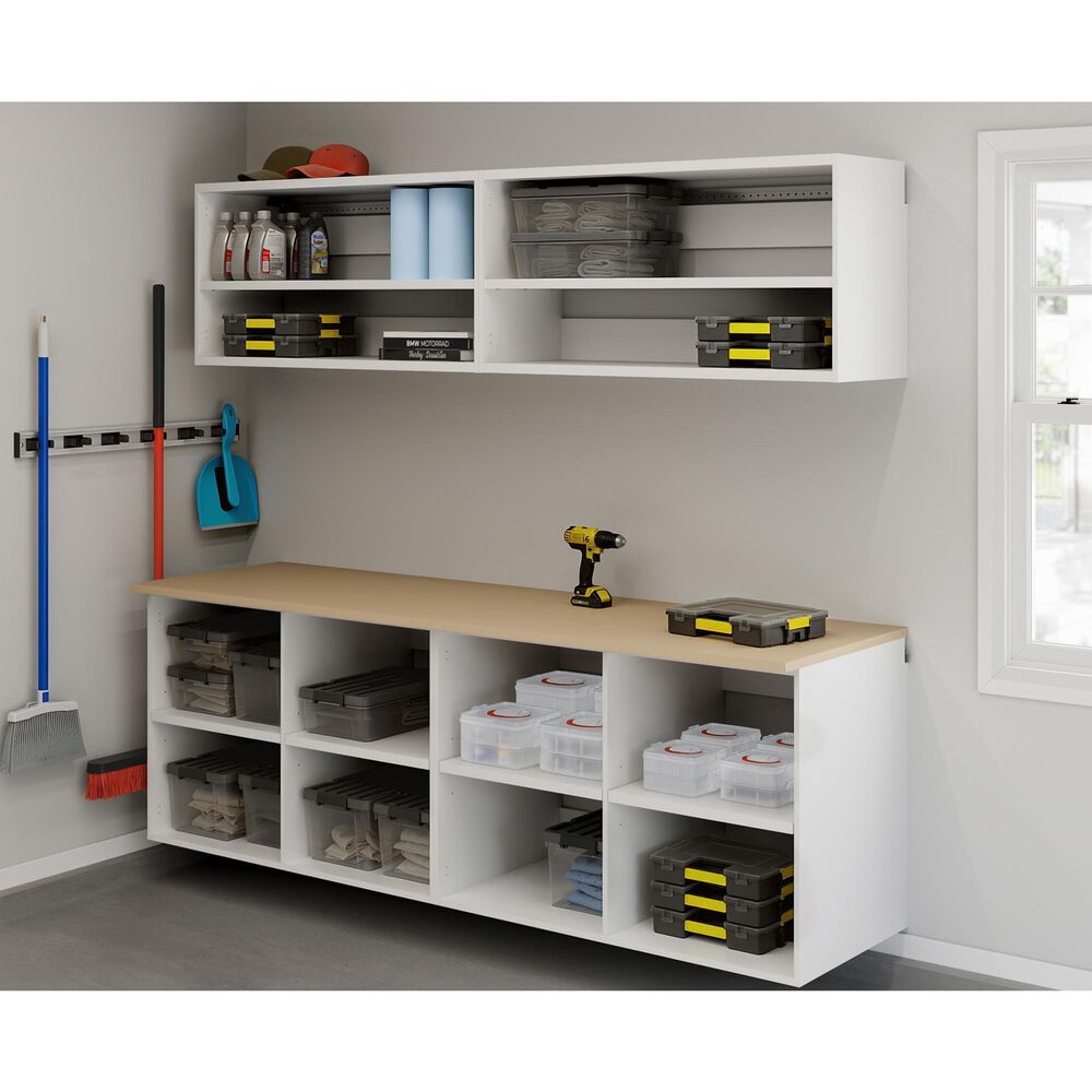 Sauder Wall-Mounted Upper Cabinet &amp; Doors Bundle, , large