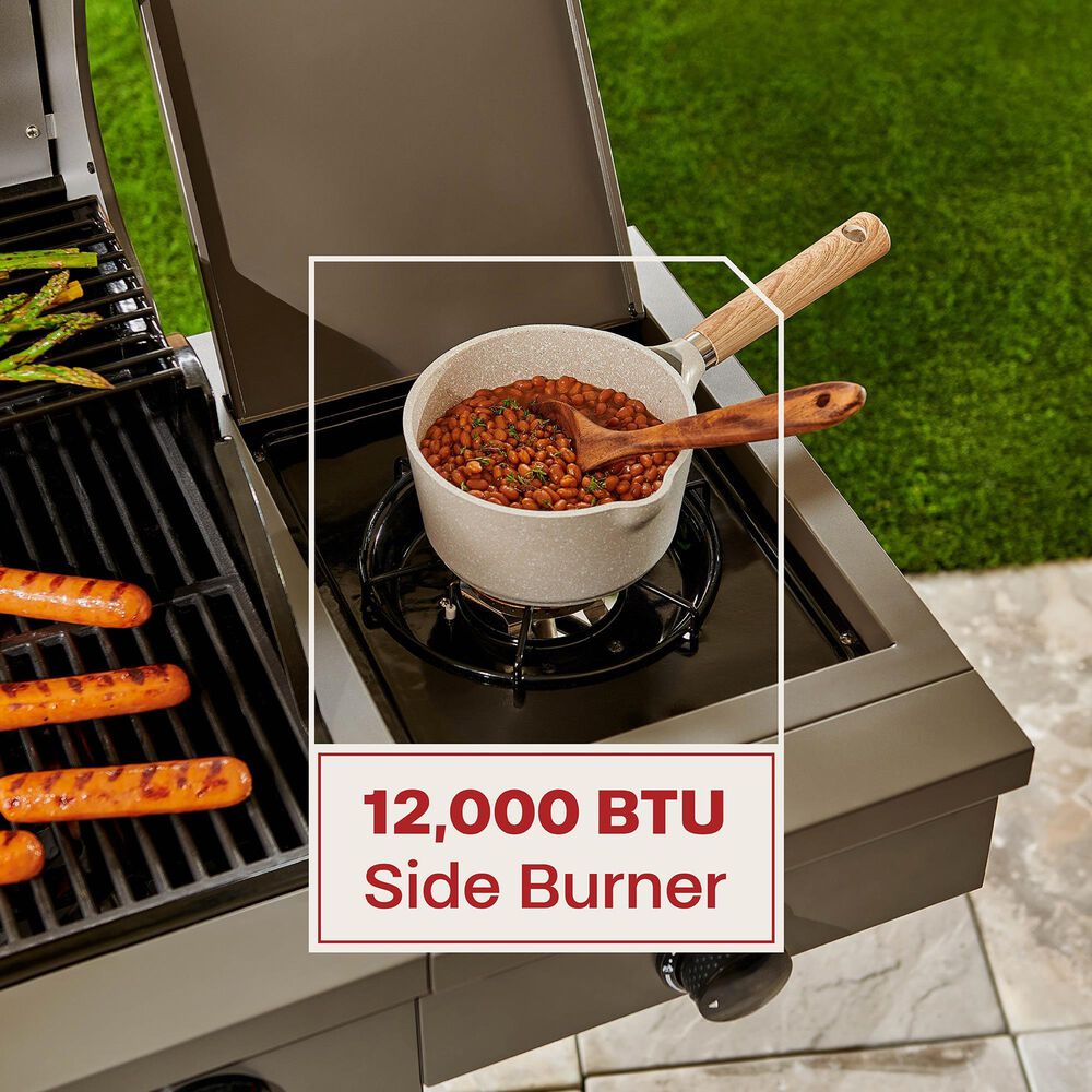Tytus Anaheim and Emberwood 4-Burner Gas Grill and Grill Prep Cart in Gunmetal Gray, , large