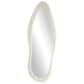 Maple and Jade 65" x 26" Velvet Abstract Wavy Wall Mirror in White, , large