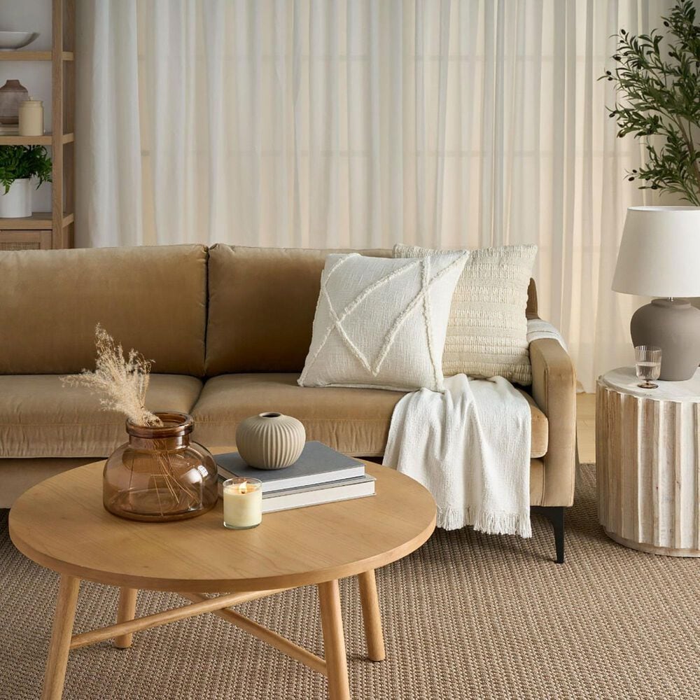 Nourison Lifestyle 18&quot; x 18&quot; Square Throw Pillow in White, , large