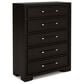 Riverside Furniture Lydia 5 Piece Queen Platform Upholstered Bedroom Set in Dark Cabernet, , large