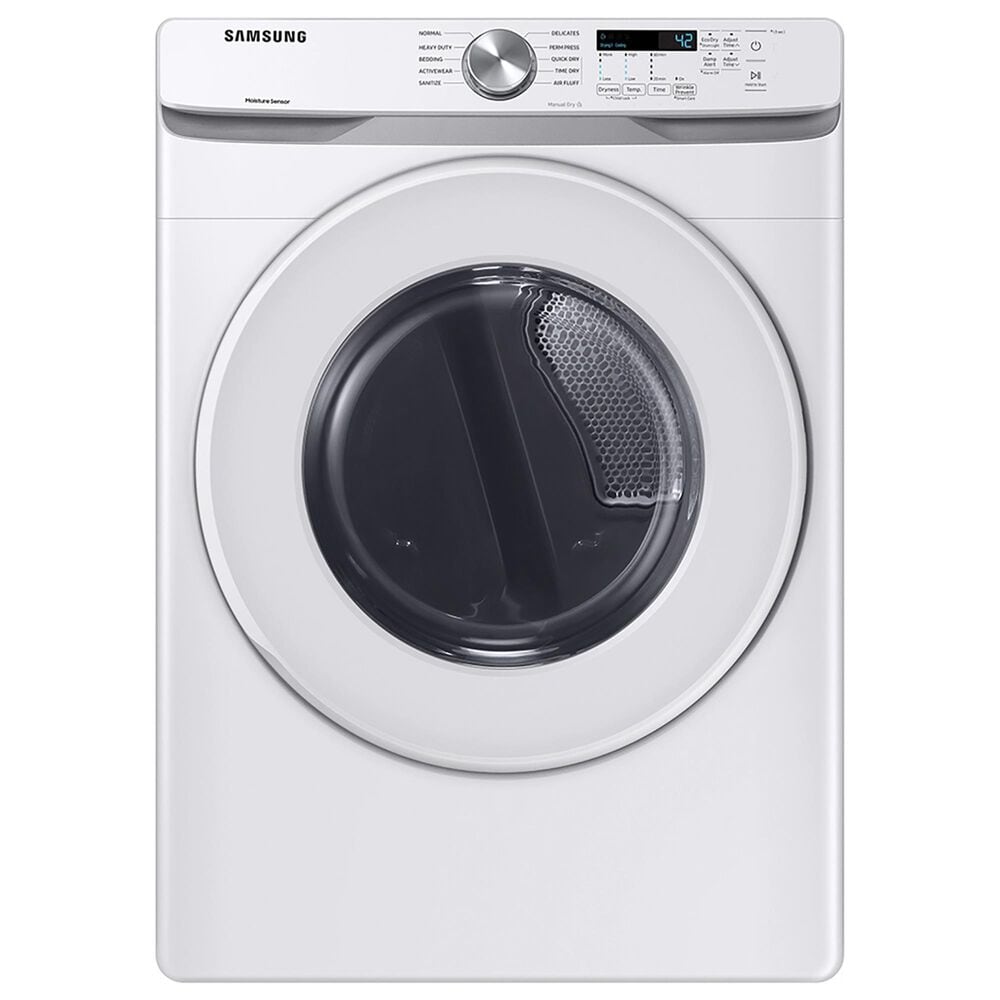 Samsung 7.5 Cu. Ft. Electric Dryer with Sensor Dry and Smart Care in White, , large