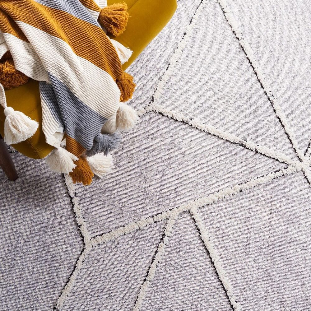 Safavieh Marrakesh MRK552F 4&#39; x 6&#39; Grey and Ivory Area Rug, , large