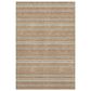 Dalyn Rug Company Soft Essentials Striped Copper 10" x 14" Indoor/Outdoor Area Rug, , large