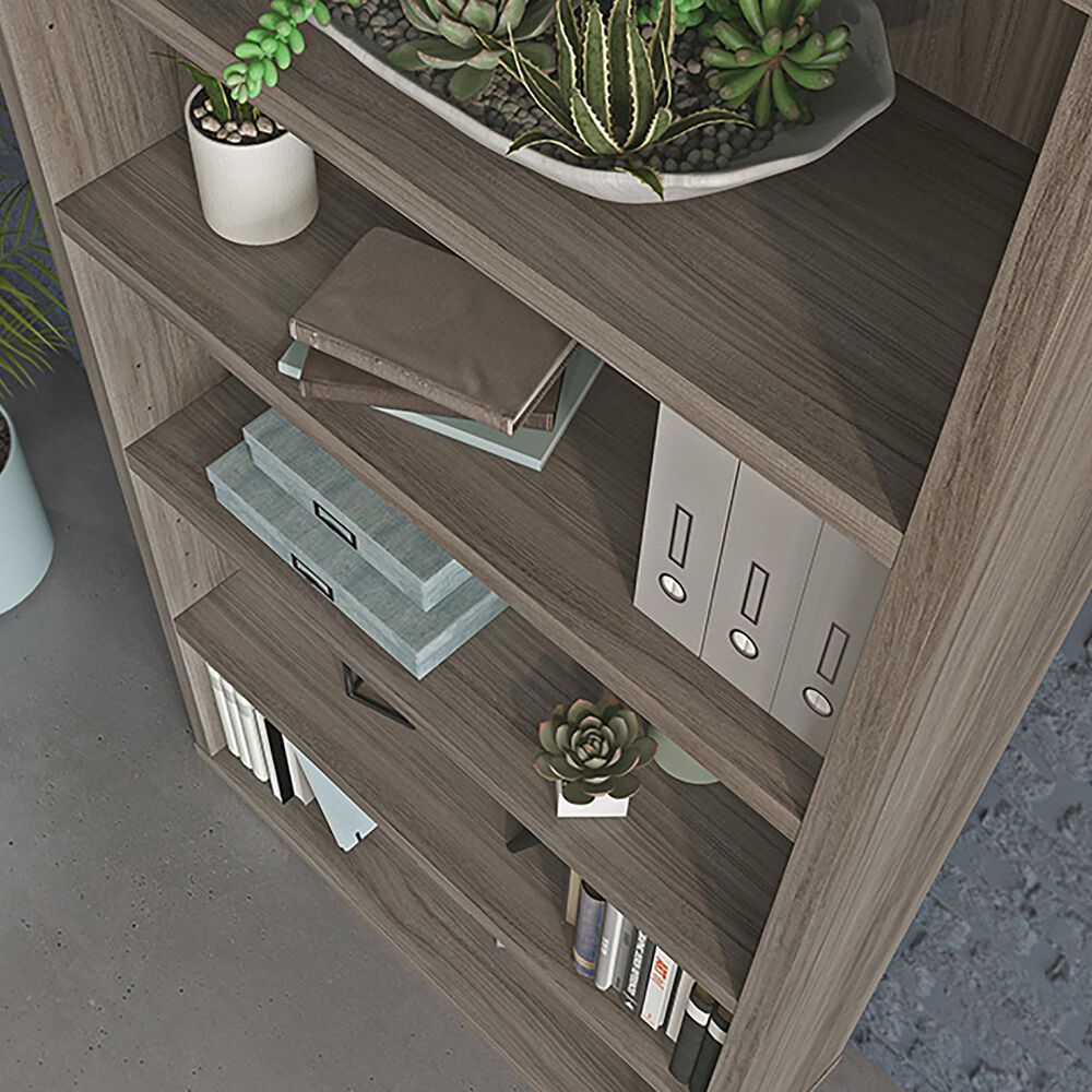 Sauder Affirm 5-Shelf Bookcase in Hudson Elm, , large