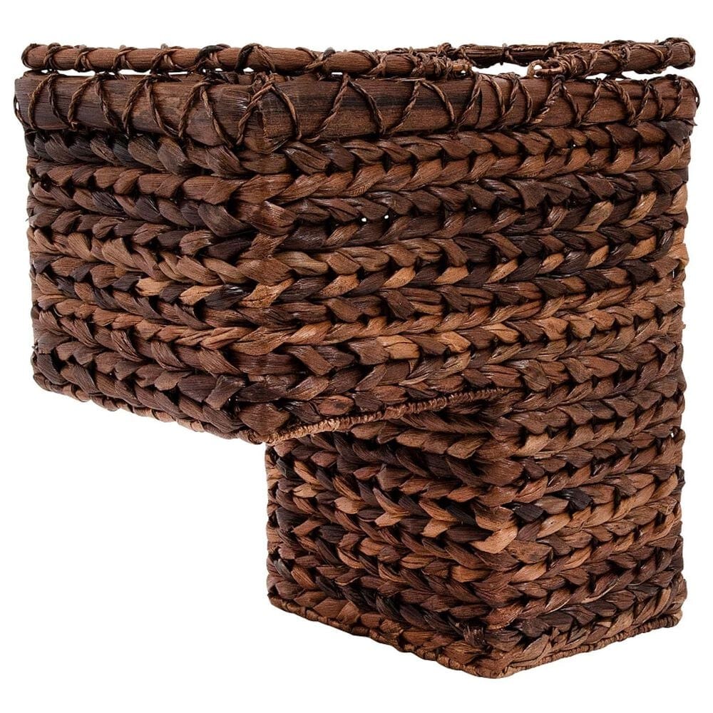 Creative Coop Woven BacBac Leaf Stair Basket in Natural, , large