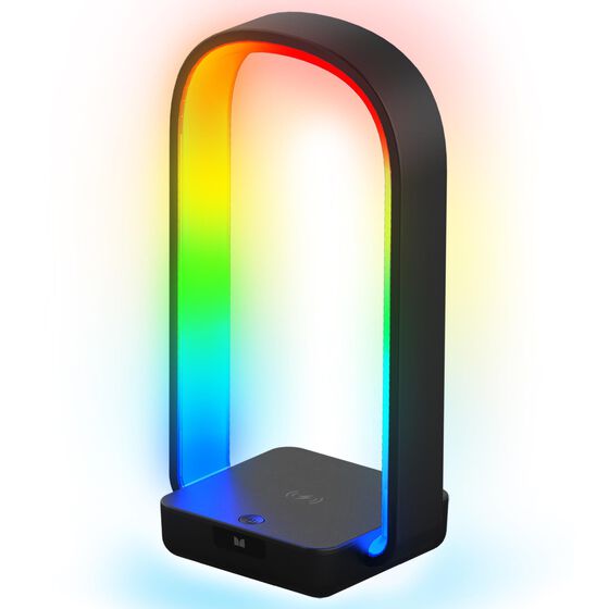 Monster Smart Illuminessence ARC+ Smart LED Lamp With USB and QI Wireless Charging in Multicolor