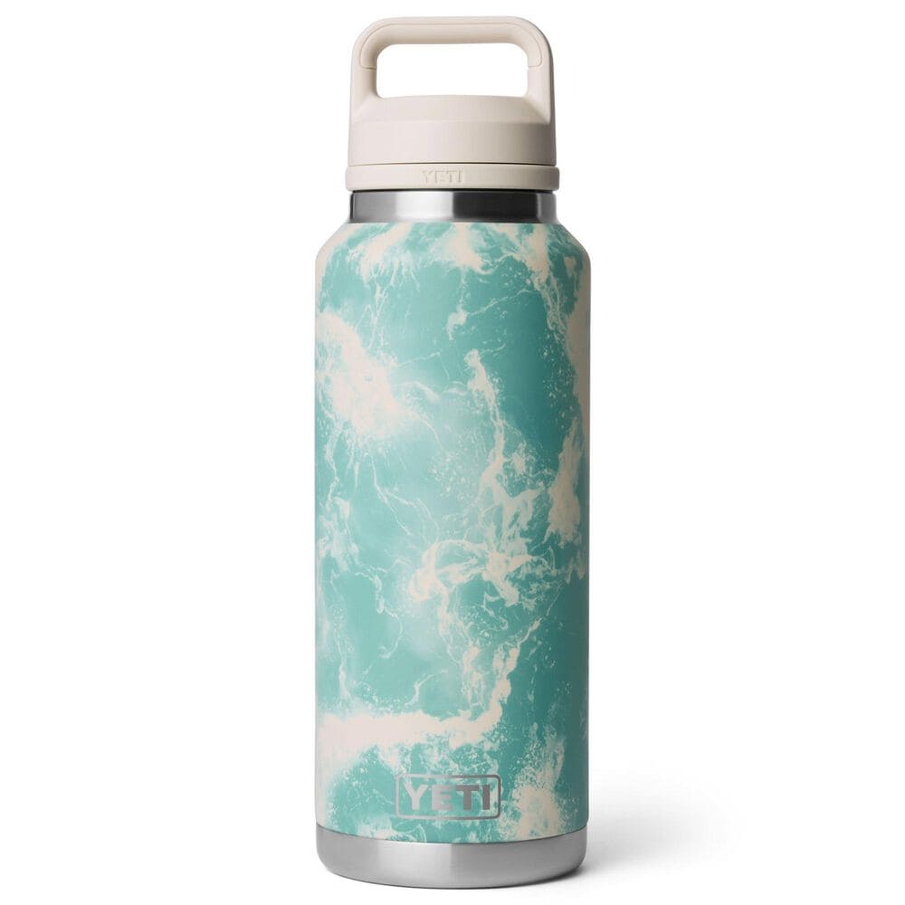 YETI Rambler 46 Oz Water Bottle with Color-Matched Straw Cap in Sea View, , large