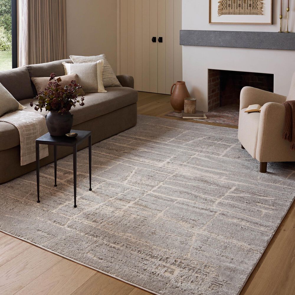 Amber Lewis x Loloi Monty 9&#39;2&quot; x 13&#39; Natural and Mist Area Rug, , large