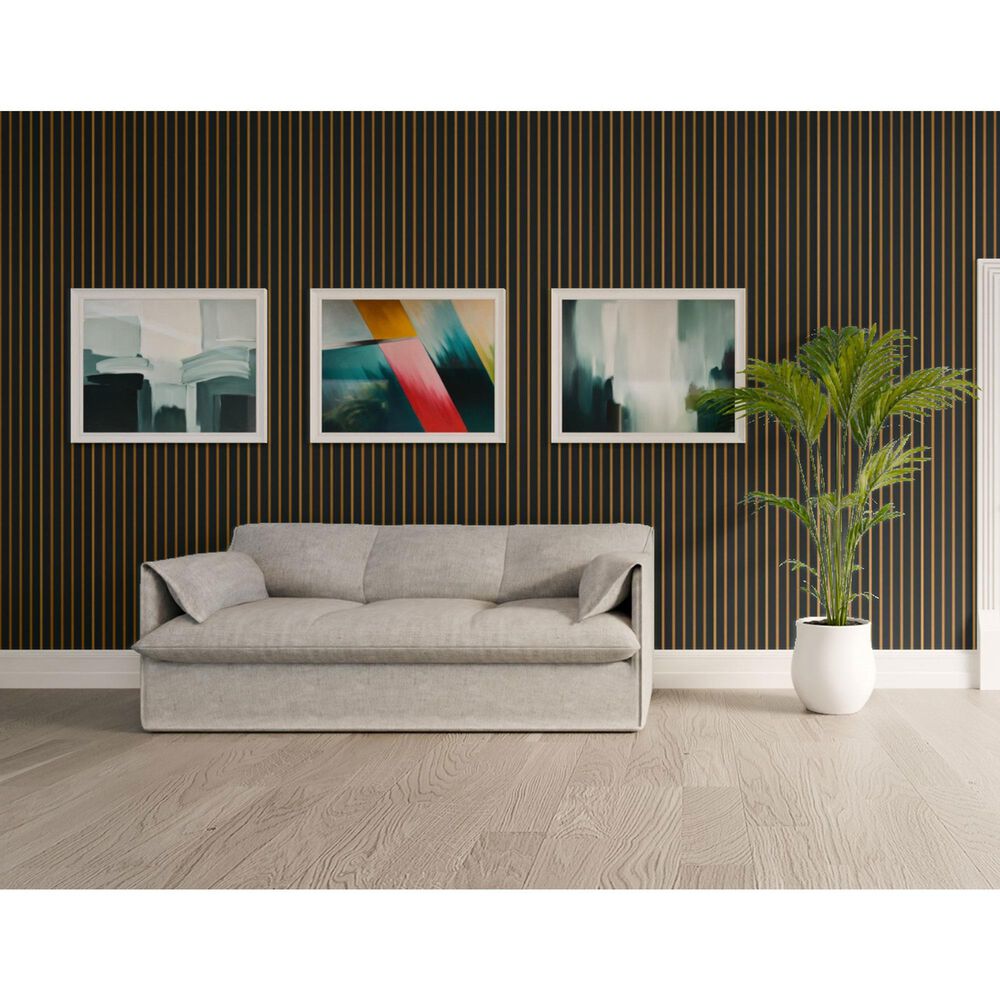 Paramount Matte Black and Bronze 11.8" x 109" Wall Panel, , large