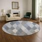 Dalyn Rug Company The Reserve TR11 Denim 8" Round Indoor/Outdoor Area Rug, , large