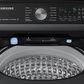 Samsung 5.2 Cu. Ft. Smart Top Load Impeller Washer and 7.4 Cu. Ft. Electric Dryer in Brushed Black, , large
