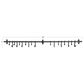 Creative Coop 18-Hook Forged Metal Wall Rod in Black, , large