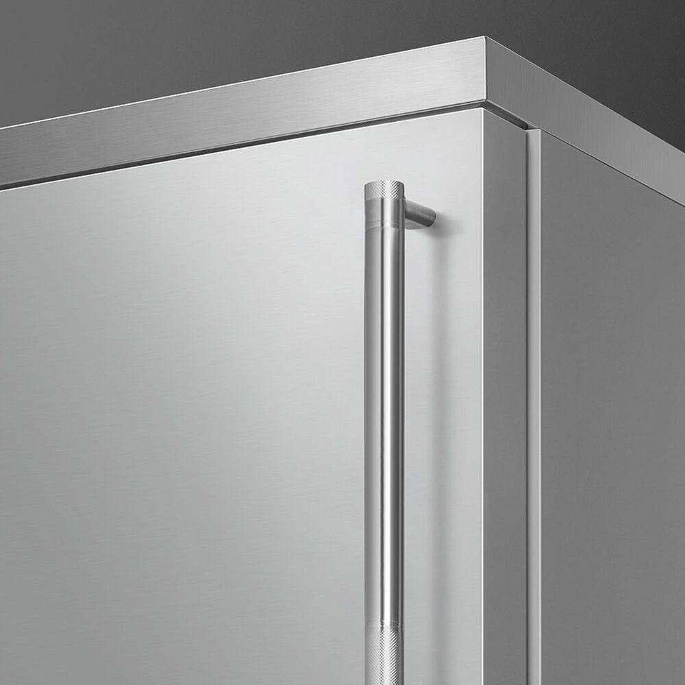 SMEG 16.28 Cu. Ft. Freestanding Bottom Freezer Refrigerator with Left Hinge in Stainless Steel, , large