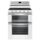 Whirlpool 6.0 Cu. Ft. Gas Double Oven Range with Center Oval Burner in White, , large