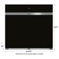 Wolf 30" M Series Contemporary Built-In Single Electric Wall Oven with Convection in Black, , large