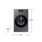 Samsung 5.3 Cu Ft. Bespoke AI Vented Laundry Combo All-in-One Ultra Capacity Washer and Electric Dryer with AI Home in Dark Steel, , large