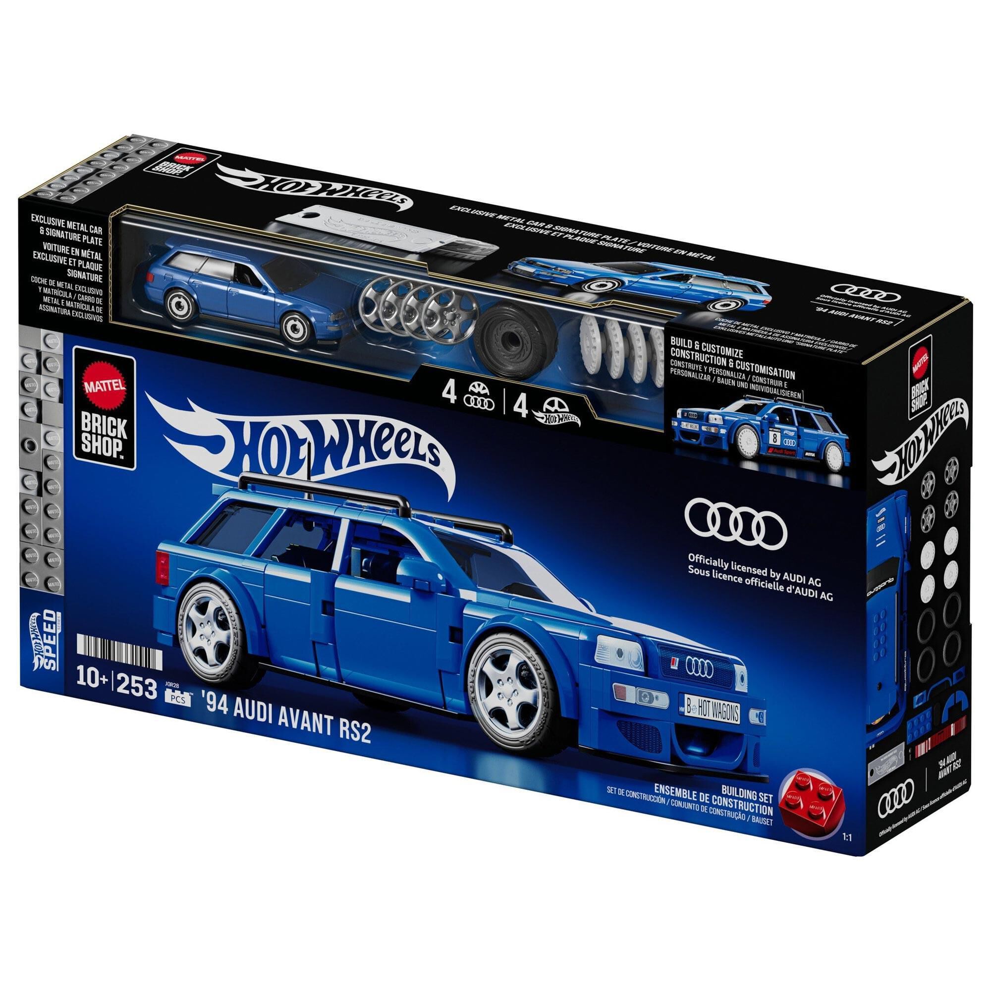 Hot Wheels Audi Avant RS2 Building Set in Blue