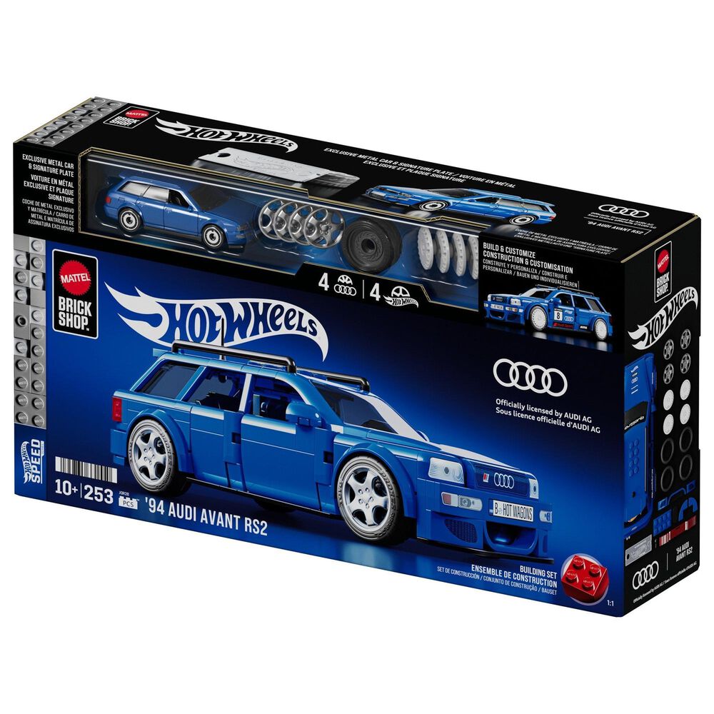 Hot Wheels Audi Avant RS2 Building Set in Blue, , large
