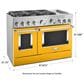 KitchenAid 6.3 Cu. Ft. Freestanding Double Oven Dual Fuel Range with True Convection in Yellow Pepper, , large