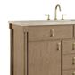 James Martin Kinnsden 48" Single Bathroom Vanity in Weathered Oak with 3 cm Tajnar Eclos Top, Rectangular Sink and FreePower Wireless Charger, , large