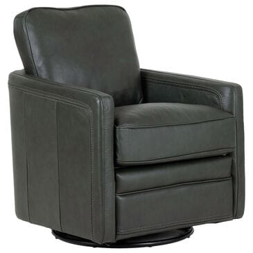 Italiano Furniture Turner Swivel Glider Chair in Forest Green, , large