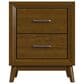 Mayberry Hill Santa Barbara 72" Pier with 2-Drawer Cabinet in Walnut, , large