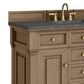 James Martin Vanities Brookfield 48" Single Bathroom Vanity in Pecan with 3 cm Parisien Bleu Quartz Top and Rectangular Sink, , large