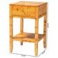 Baxton Studio Ghina 1-Drawer Nightstand in Light Mappa Burl, , large