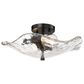 Golden Lighting Samara 2-Light Semi-Flush in Matte Black, , large