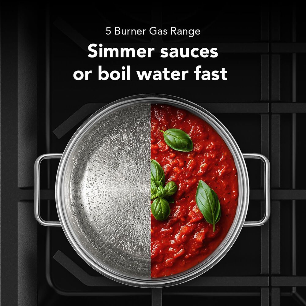 KitchenAid 30" Smart Slide-in Gas Range in PrintShield Stainless Steel, , large