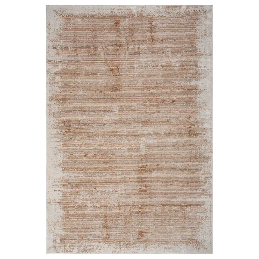 Nourison Irradiant 7"10" x 9"10" Rose Gold Area Rug, , large