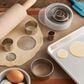 Mrs. Anderson"s 10-Piece Baking Round Cutters with Reusable Storage Container in Stainless Silver, , large