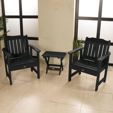Highwood USA Lehigh 3-Piece Chat Set in Black, , large