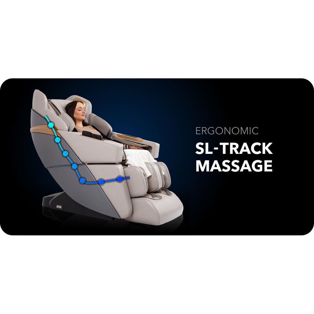 Osaki Ador 3D Allure Zero Gravity Voice Activated Massage Chair in Taupe, , large