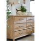 Hooker Furniture Retreat 6-Drawer Dresser and Mirror in Dune, , large