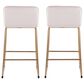Lumisource Casper Counter Stool in Cream and Gold (Set of 2), , large