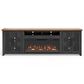Legends Furniture Essex 97" Fireplace TV Stand in Black and Whiskey, , large