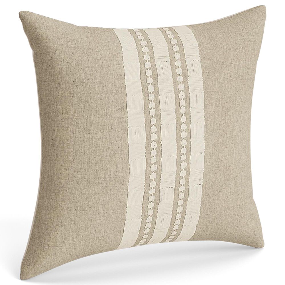 Ann Gish Echelon 24" x 24" Square Throw Pillow in Natural, , large
