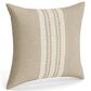 Ann Gish Echelon 24" x 24" Square Throw Pillow in Natural, , large
