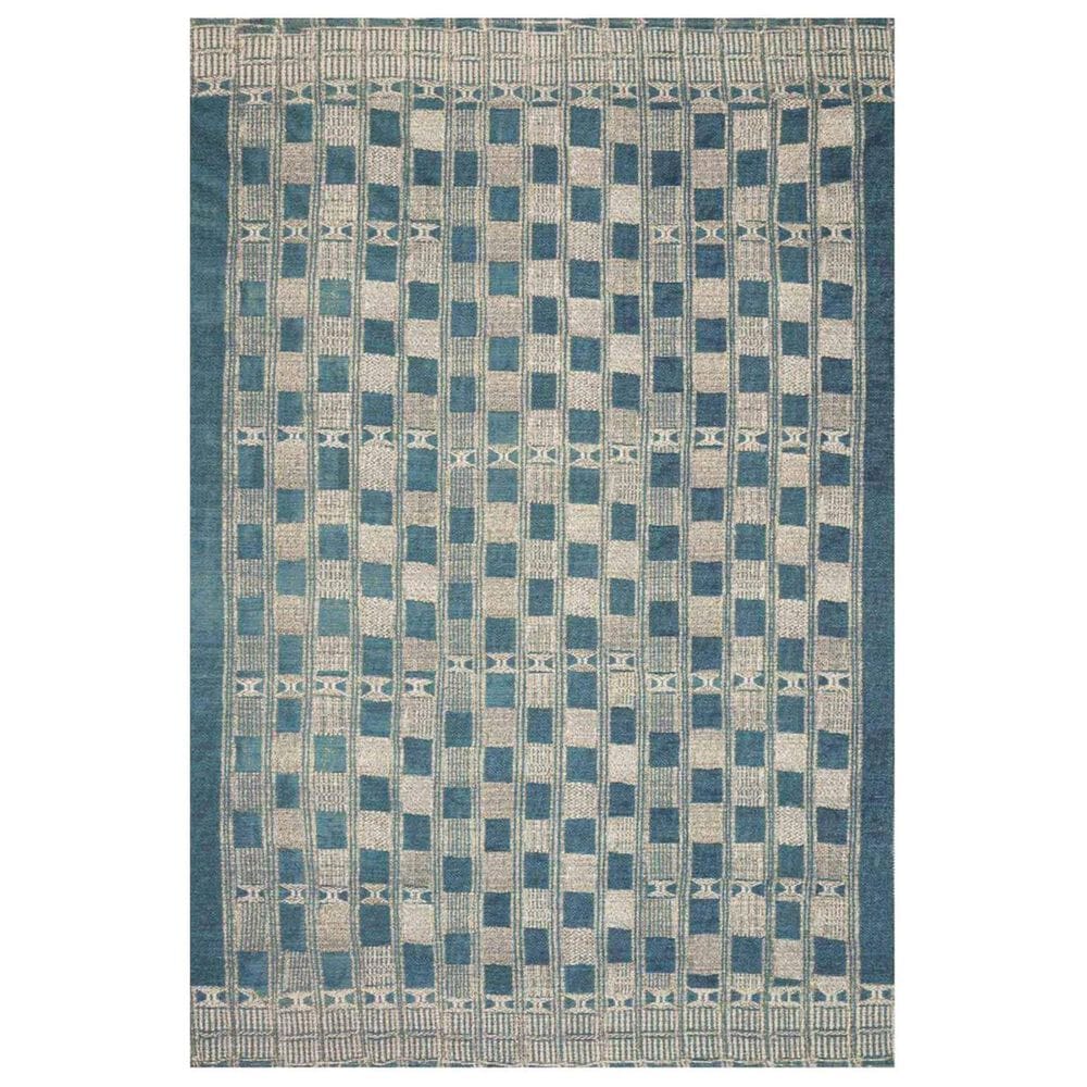 Loloi Mika 10"6" x 13"9" Blue and Ivory Area Performance Rug, , large