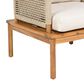 Hearth and Haven Outdoor Club Chairs with Teak Frame in Beige (Set of 2), , large