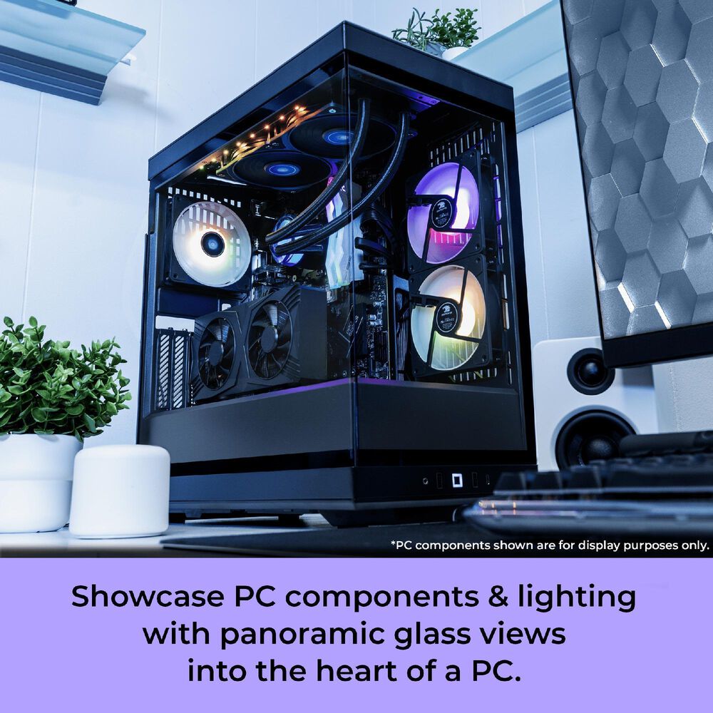 iBUYPOWER Y40 Pro Gaming Desktop PC | AMD Ryzen 7 7800X3D - 32GB RAM - NVIDIA GeForce RTX 5070 Ti Graphics - 2TB SSD in Black, , large